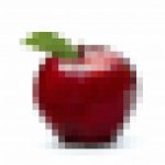 pixelated-apple